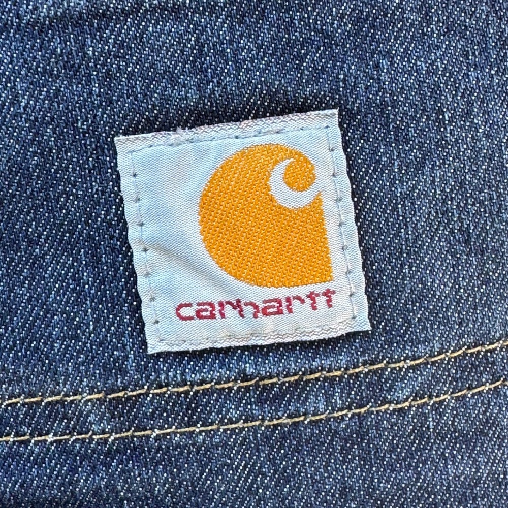 Carhartt Relaxed Fit Jeans Women 12R Dark Wash NWOT Durable Cotton Blend Denim - Picture 4 of 12